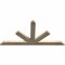 Ekena Millwork Saratoga Rough Sawn Timber Gable Bracket, Douglas Fir, 60"W x 30"H x 2"D x 4"F, 12/12 Pitch GBW060X30X0204SAR00RDF - alternate 3